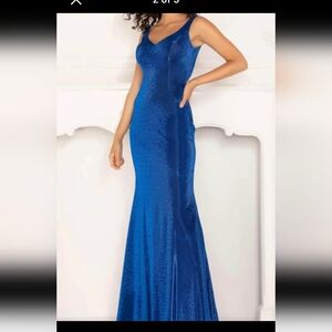 Beautiful Never Worn Lucci Lu Midnight Blue Prom/Formal Dress Size 4